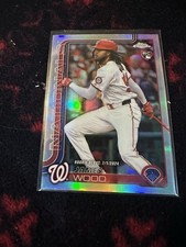 2025 Topps Chrome Update Series - Rookie Debut James Wood #USC95 Refractor Batt 