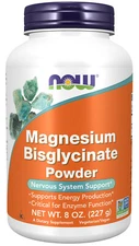 NOW Supplements- Magnesium Bisglycinate Powder- Enzyme Function*- Nervous System