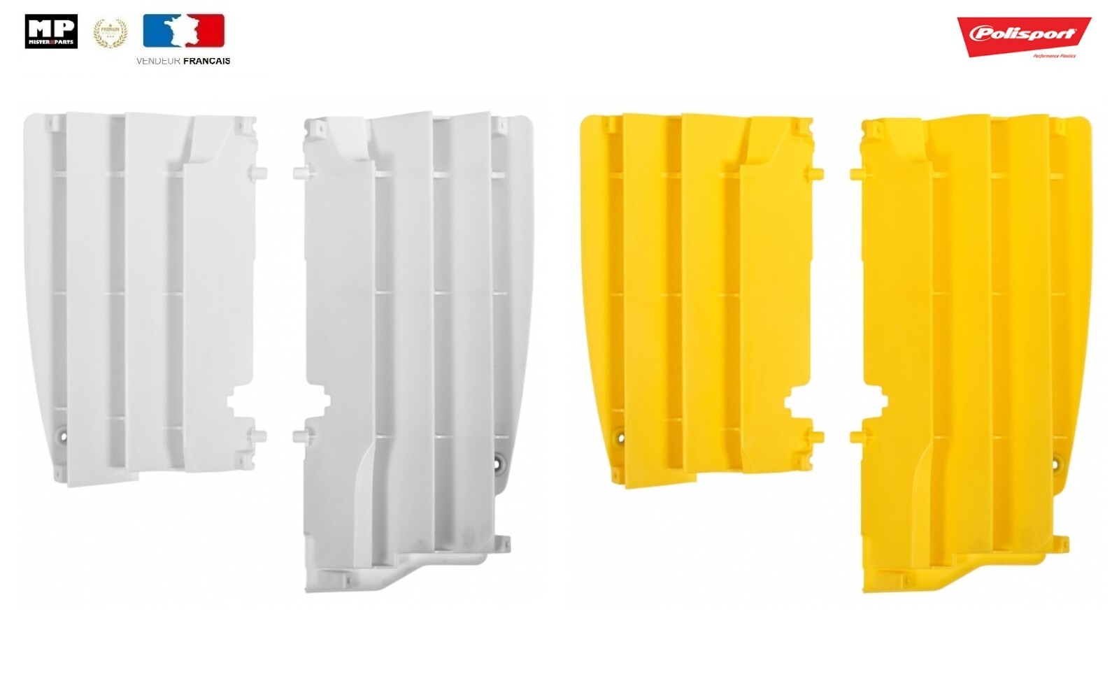 Déflecteur radiateur Polisport Suzuki RMZ 450 pour éviter la surchauffe moteur