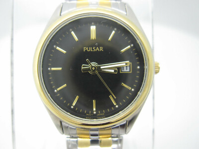 Women's Pulsar Water Resistant Analog 27mm Date Dial Watch (C236)