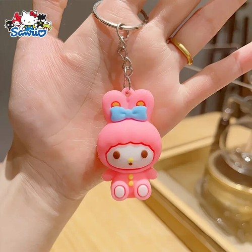 Sanrio Charm Keychains - Cute Cartoon Dolls, Star Silicone Charms - Picture 4 of 9