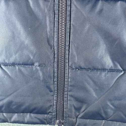 J Crew Men Quilted Vest Navy Blue Full Zip Sleeveless Authentic Outerwear Size L - Picture 4 of 11
