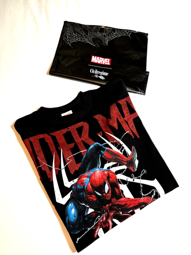 Civil Regime & Marvel Spiderman Webs Classic Oversized Tee Shirt Adult Large - Picture 3 of 7