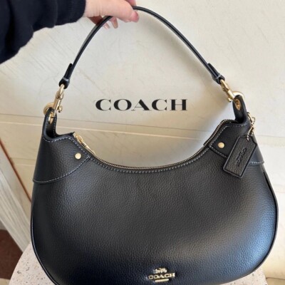 COACH MARA Hobo Shoulder Bag C1790 Black Outlet NEW | eBay
