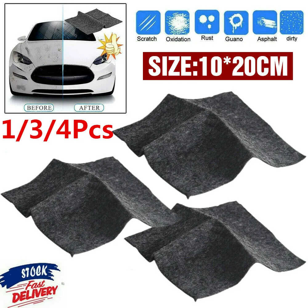 Great Choice Products 4Pcs Nano Sparkle Cloth For Car Scratches