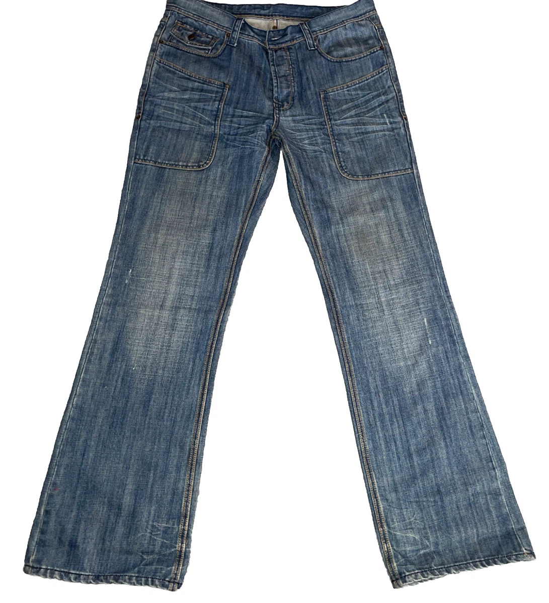 Jean Blac Label Taille 28 Bleu, Jambe 35 Pouces, Neuf Avec étiquettes