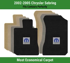 Lloyd Velourtex Front Carpet Mats for '02-05 Chrysler Sebring w/Blue M-Mopar