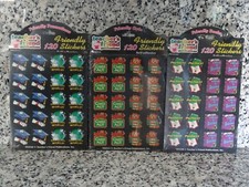 Teacher's Friend Publications Friendly Stickers-3 Different Pkg. Of 120 Each-New