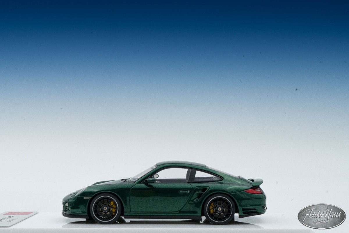 1/43 Make UP 2011 Porsche 911 (997.2) Turbo S Green 🤝ALSO OPEN
