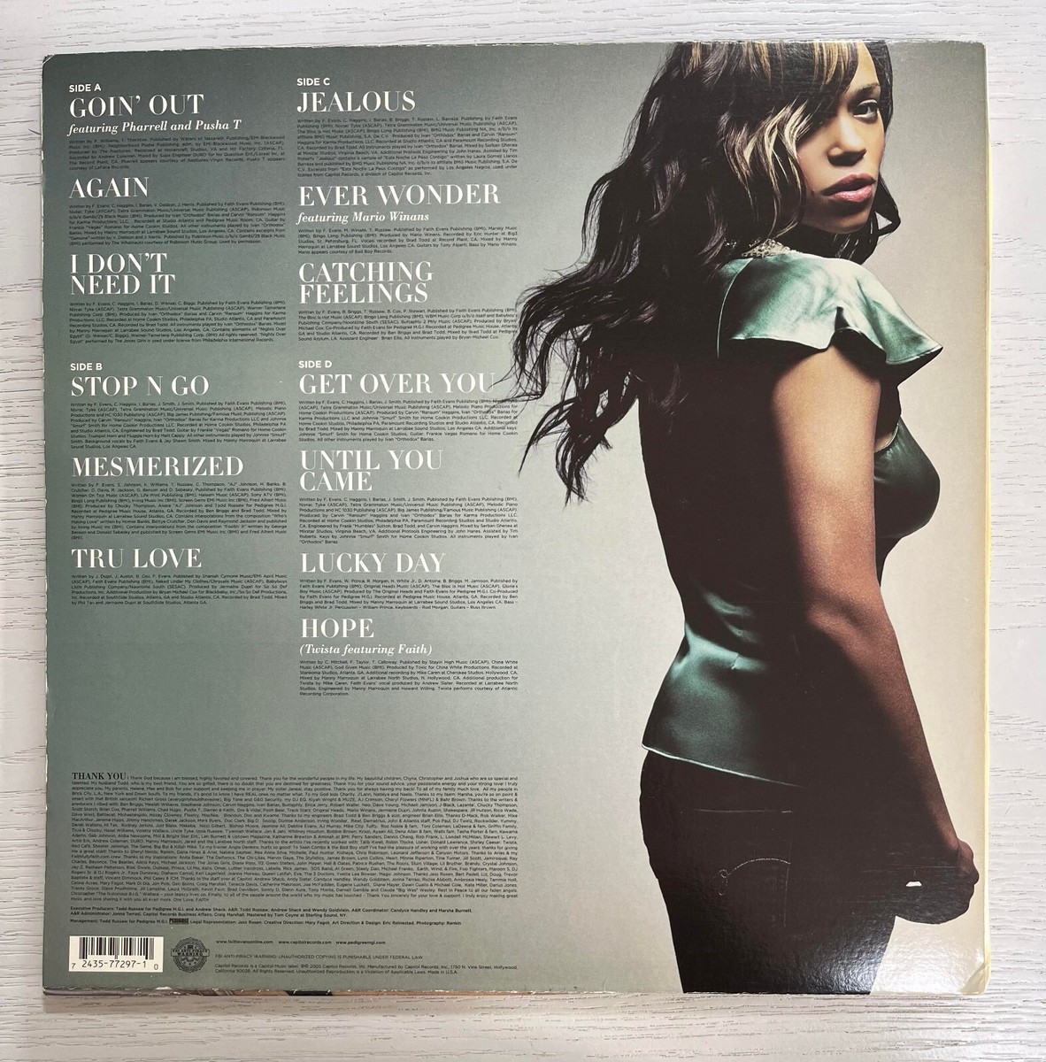 Faith Evans / The First Lady 2005 US Original Vinyl 2LP Capitol