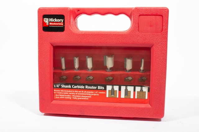 Hickory Woodworking 6 Piece Carbide Master Set 1 4 Shank 