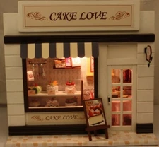 DOLLHOUSE MINIATURE DIY KIT, EUROPE MALL, C-004 BAKERY SHOP