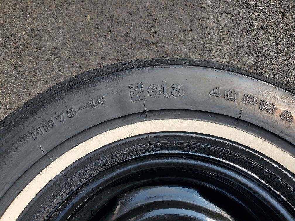 NOS 1974-1976 Ford Gran Torino OEM HR78-14 ZETA SPARE TIRE