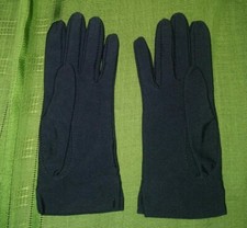 Vintage Womens Isotoner Gloves for Hands Beautiful by Aris- Navy Blue, One Size