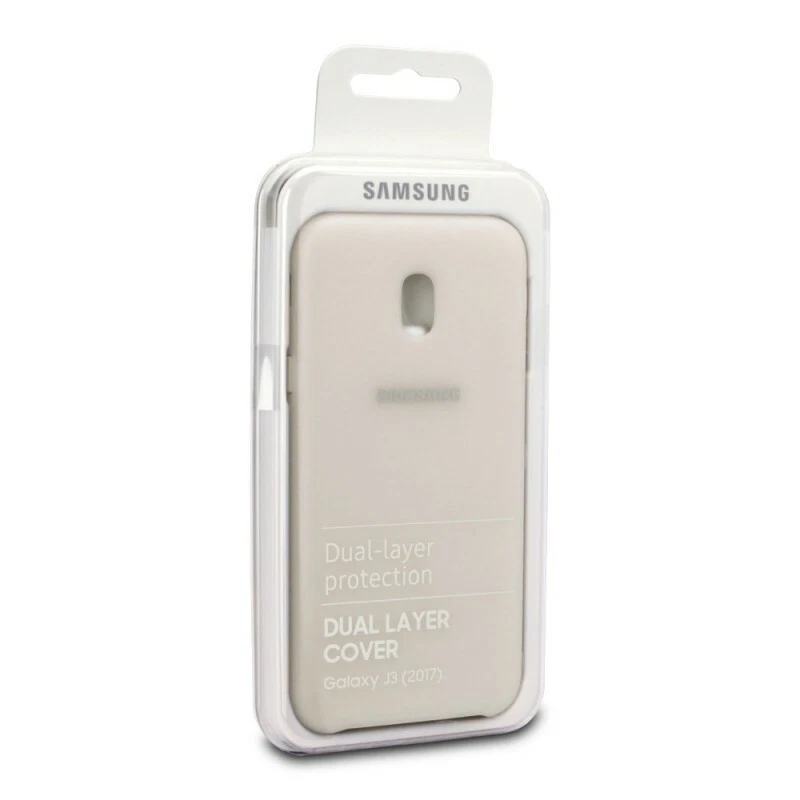 Funda original Samsung Dual Layer para Samsung Galaxy J3 2017 color dorado - Imagen 4 de 4