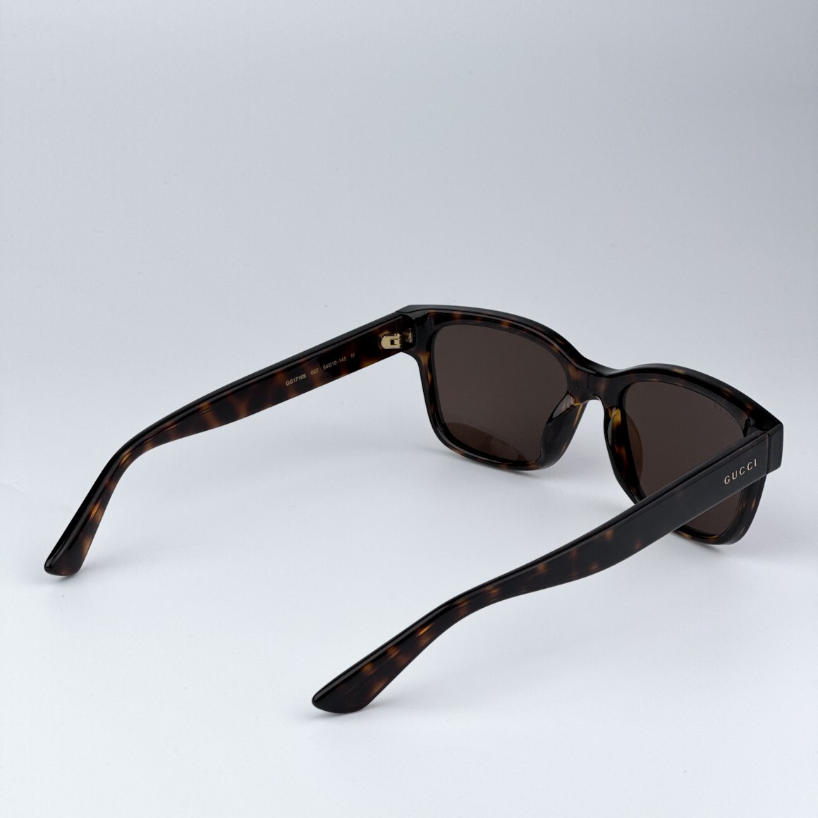 NEW Gucci GG1716S 002 Havana Brown Square Unisex Sunglasses Gucci GG1716S Sunglasses main image 3
