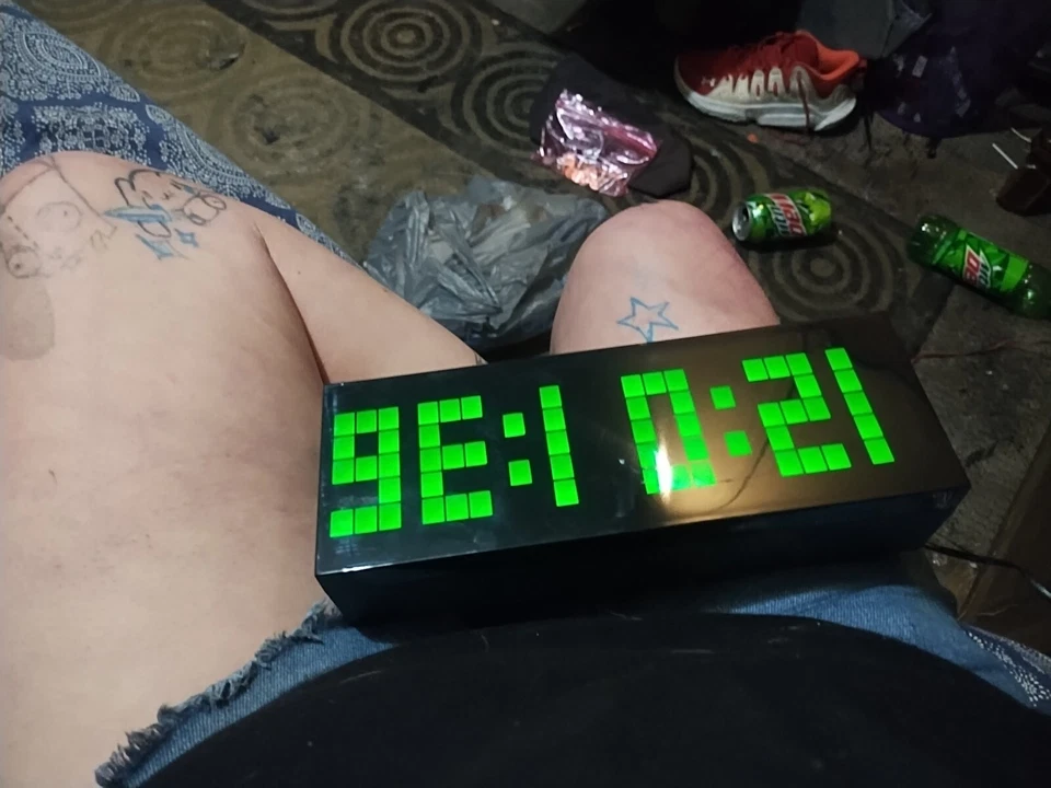 Chihai Kosda 2" Grande LED Reloj Despertador Digital con Función Cuenta Regresiva ROJO Foto 4 de 4