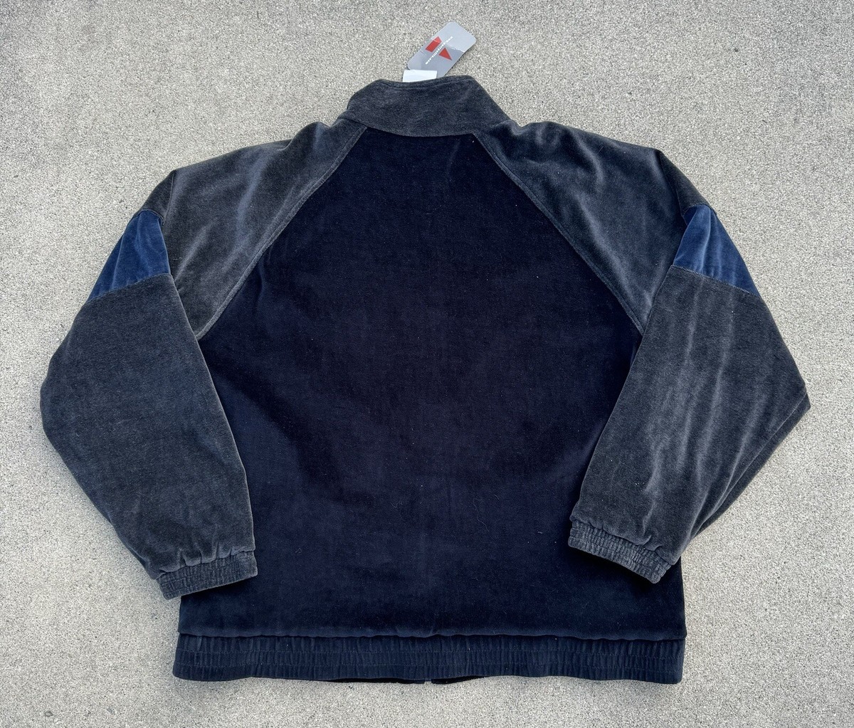 Vintage 90s Perry Ellis America Active Velour Track Style Jacket