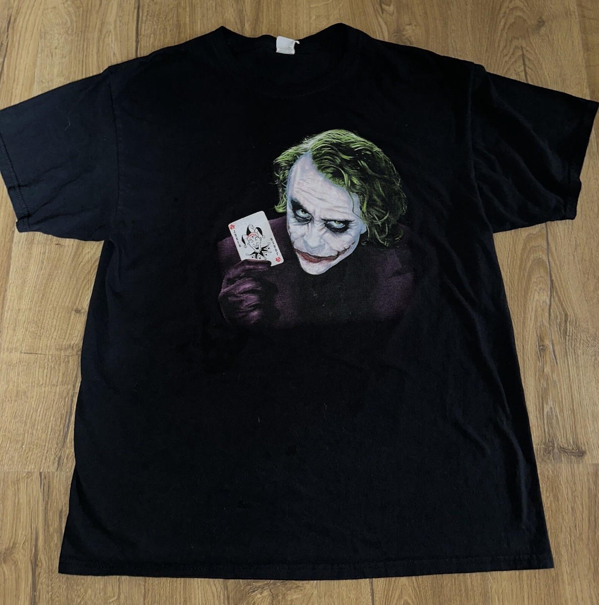 トップス Batman Dark Night Joker movie T-shirt Vintage The Dark Knight Batman Movie T-shirt 2008 Joker