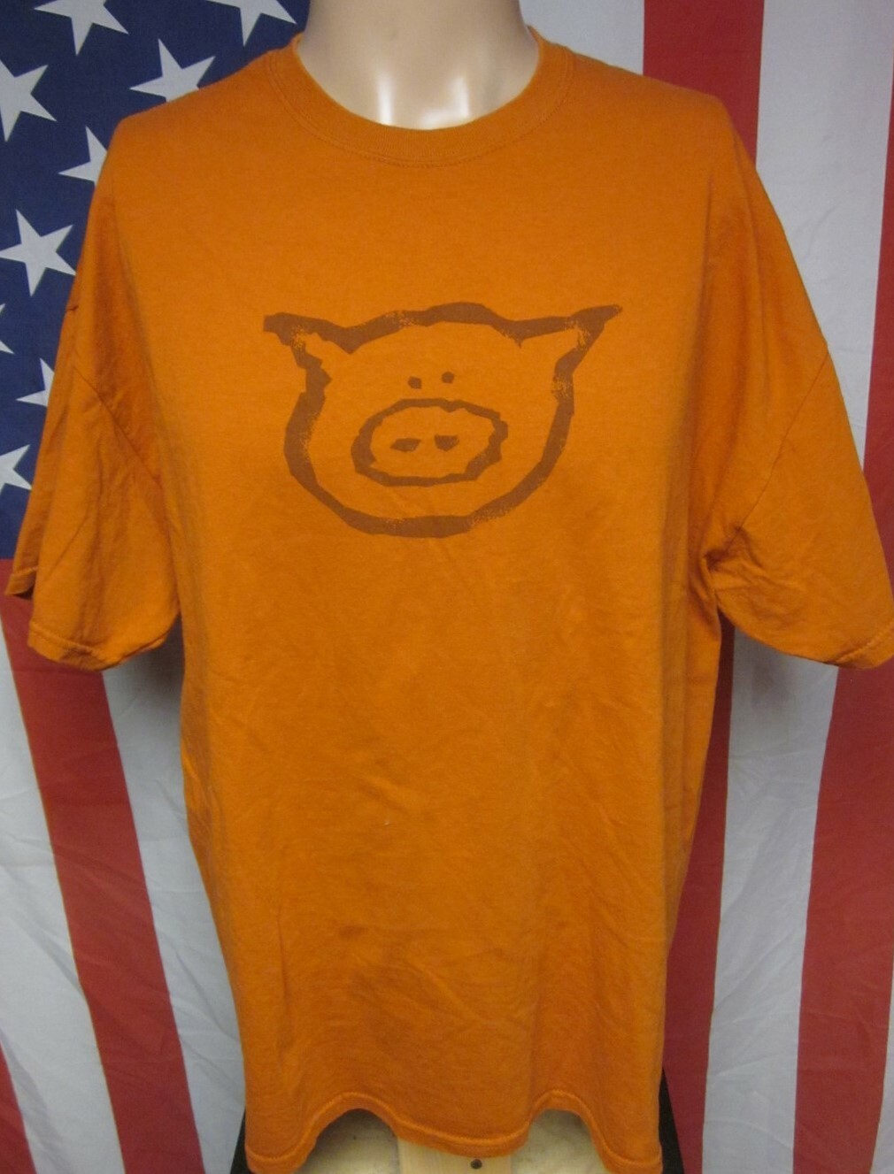 PIG sausage logo T shirt XL New Pig Corporation tee Pig Out on Life industry
