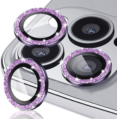 Glitter Camera Lens Protector Tempered Glass For iPhone 15 14 13 12 11 Pro Max - Photo 14 sur 39