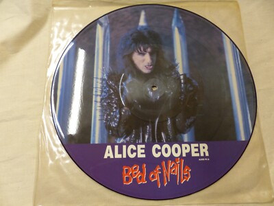 Alice Cooper:  Bed Of Nails - 12'' Maxi-Single Epic 1989 Picture Disc Vinyl