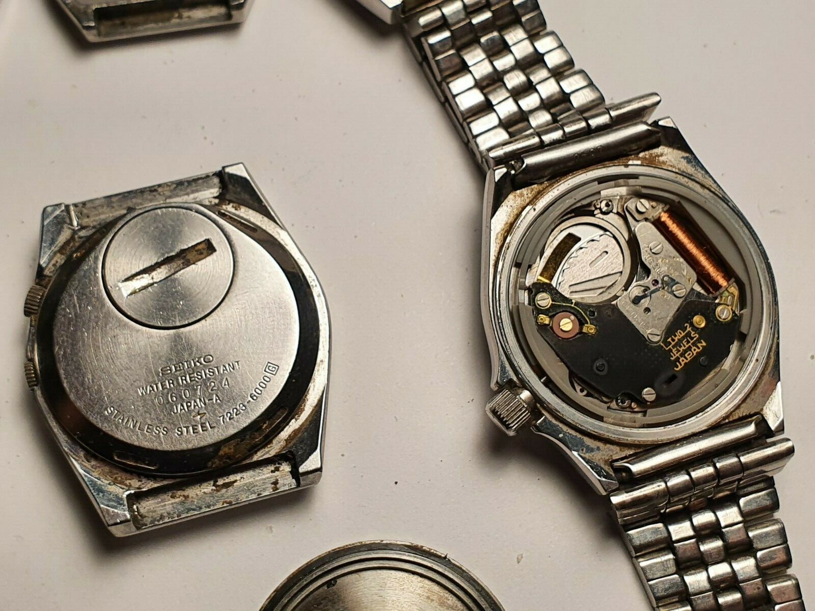 Vintage SEIKO watches quartz lot rare models spares or repair lot 8 x