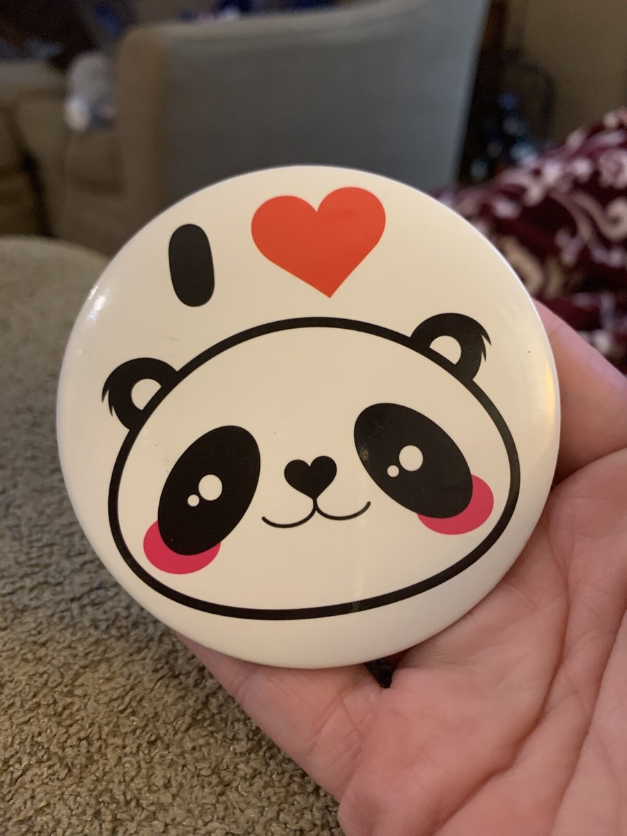 I Heart Love Pandas Super Cute Pinback Button Pin (GW1) | eBay