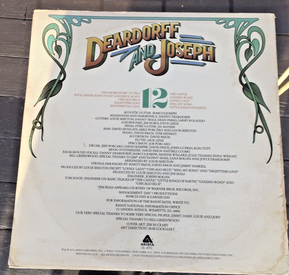 RARE LP VINYL ALBUM: Deardorff and Joseph LP Vinyl is Ex | eBay