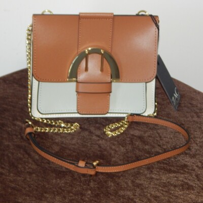 ZAC ZAC POSEN BIBA Leather Flap Convertible Chain Multi Color Crossbody Bag NWT