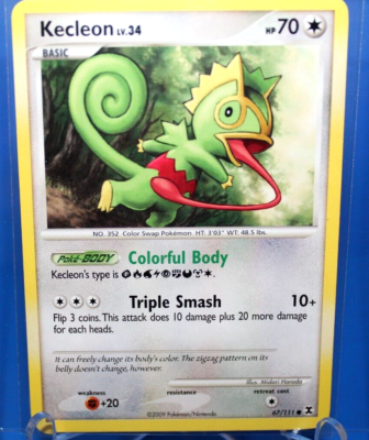 Kecleon Lv.34 HP70 2009 Collectible Pokemon Card No. 67/111 | eBay
