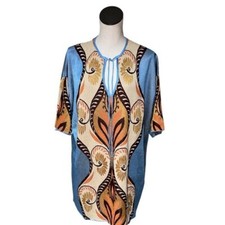 NWOT Women ZARA JACQUARD KNIT MINI TUNIC DRESS MEDIUM Retro Y2k