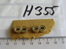 Schulterst&uuml;ck Auflage Zahl  8  golden 2 St&uuml;ck Original (h355)