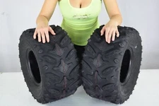 Honda Recon 250 ATV TIRES (SET 2 TIRES) Rear 22x10-9 MASSFX Grinder 6 PLY MUD