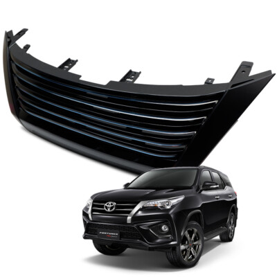 Grille Grill Bentley Style V1 Black Trim For Toyota Fortuner Suv 2016 2018