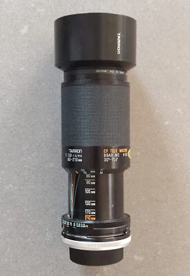 Objectif Tamron - CF Tele Macro - 80-210 mm - 1:3.8 - diam 58 mm - pour Canon AL - Photo 1/4