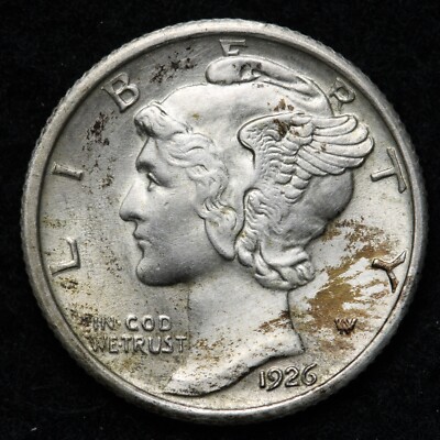 1926 Mercury Silver Dime BU *UNCIRCULATED* MS E167 WEM