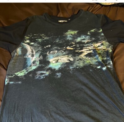 Star Wars On The BYAS Shirt Large Black X Wing TV Show Movie Nerd Sci Fi Mens