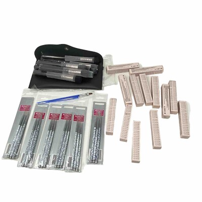 New B Taylor Beauty Lip Gloss Make Up Brush Set and Nail Cultivator art Brushes