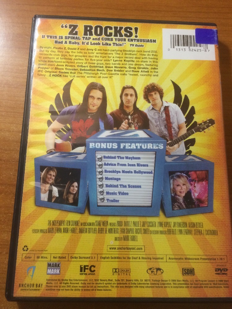 Z Rock Season 1 Vol. 2 Episodes 7-10 and Bonus Features (DVD