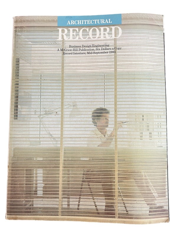 Architectural Record Magazine  Sept 1984 Building Type: Record Interiors 1984