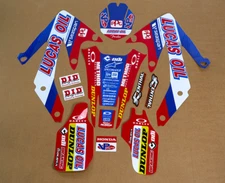 2005 2006 2007 HONDA CRF 450 X GRAPHICS KIT GRAPHIC LUCAS OIL MOTOCROSS DECALS