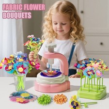 Fabric Flower Bouquets Toys, DIY Craft Kits Toys for Kids - Flowers Market Toy