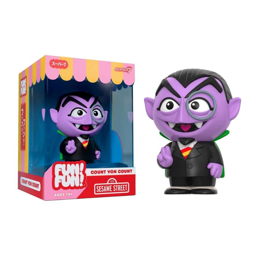 Super7 Sesame Street Fun! Fun! Wave 01 Count Von Count Action Figure 2025