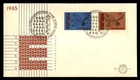 Mayfairstamps Netherlands FDC 1965 dual Europa plants First Day Cover aaz_07929