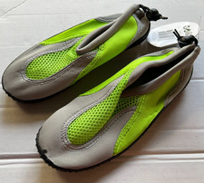Badeschuhe Wasserschuhe Meer Schuhe Gr&ouml;&szlig;e 37 / gr&uuml;n / grau / Restposten Pal6aK1