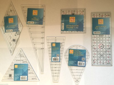 EZ Quilten Quilter Handwerk Patchwork Quadrat Rechteck Lineal Dreieck 51 Vorlage