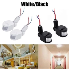 2PCS Motion Sensor Infrared PIR Movement Detector Outdoor Sensor Light Switch