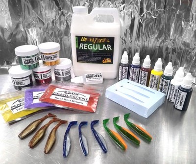 NEW SUPER STARTER SET Swimbait Mold plastisol fishing lure making kit