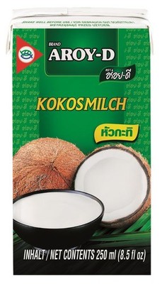 [ 36x 250ml ] AROY-D Kokosmilch Kokosnussmilch Cocosmilch KV